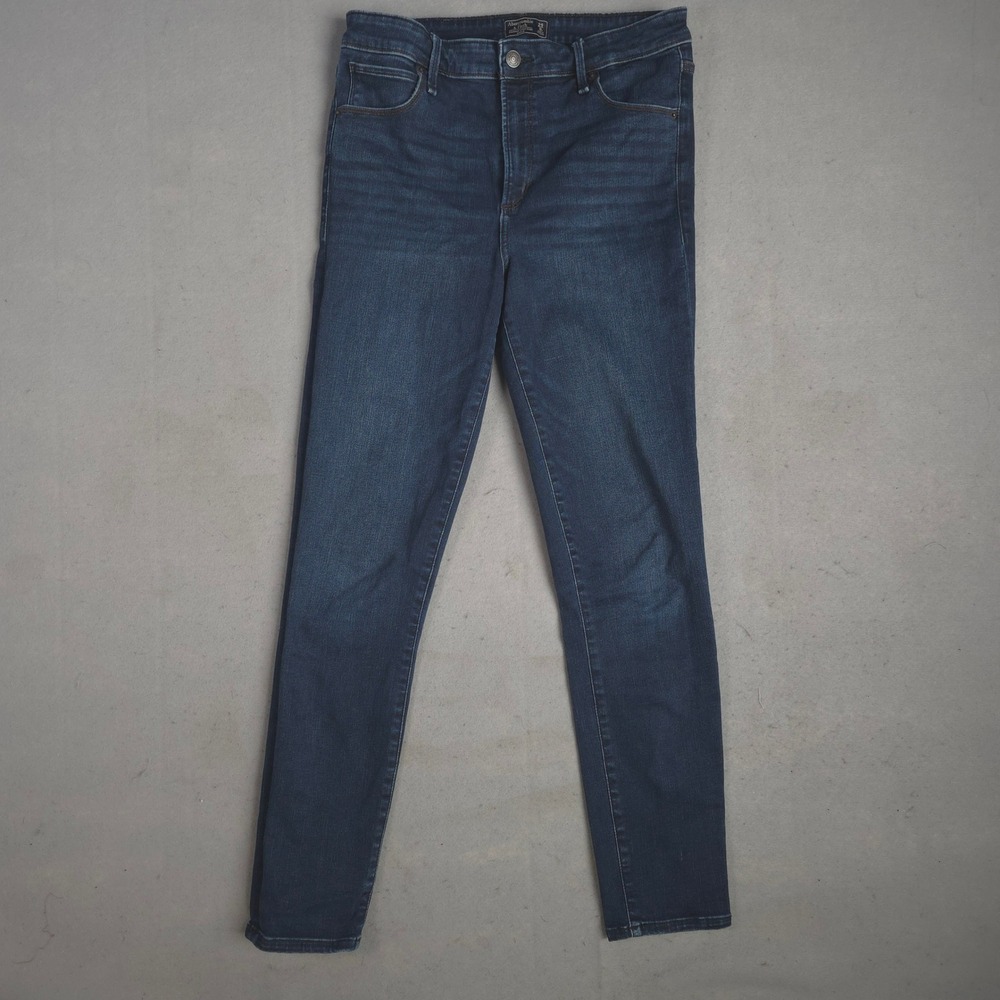 Abercrombie & Fitch‎ Simone High Rise Jeggings Dark Wash Denim Jeans Size 28